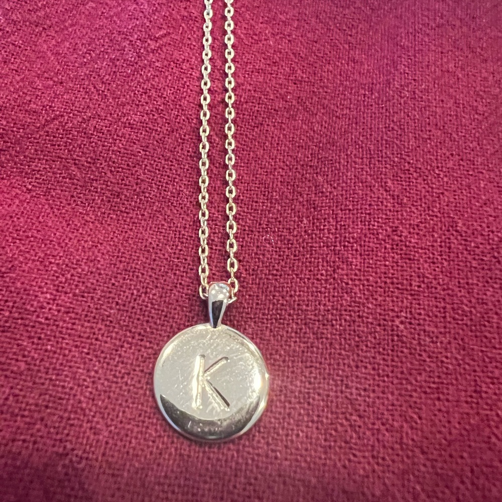 “K” Initial Necklace